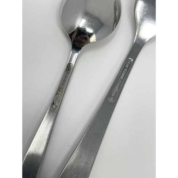 International Lyon NEW CHARM Stainless Teaspoon 5 7/8” & Salad Fork 7 1/8” - Picture 6 of 7